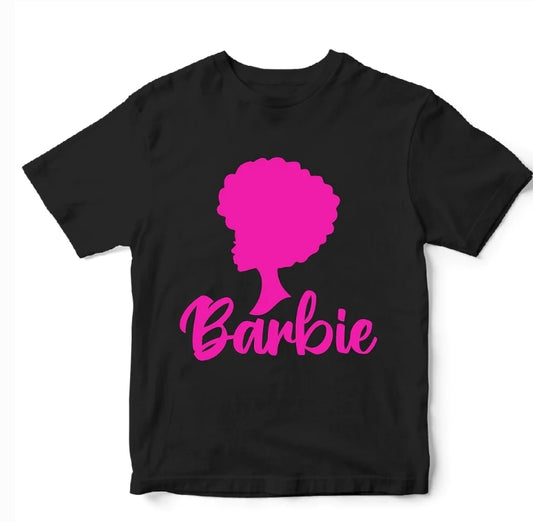 Barbie w/afro t-shirt